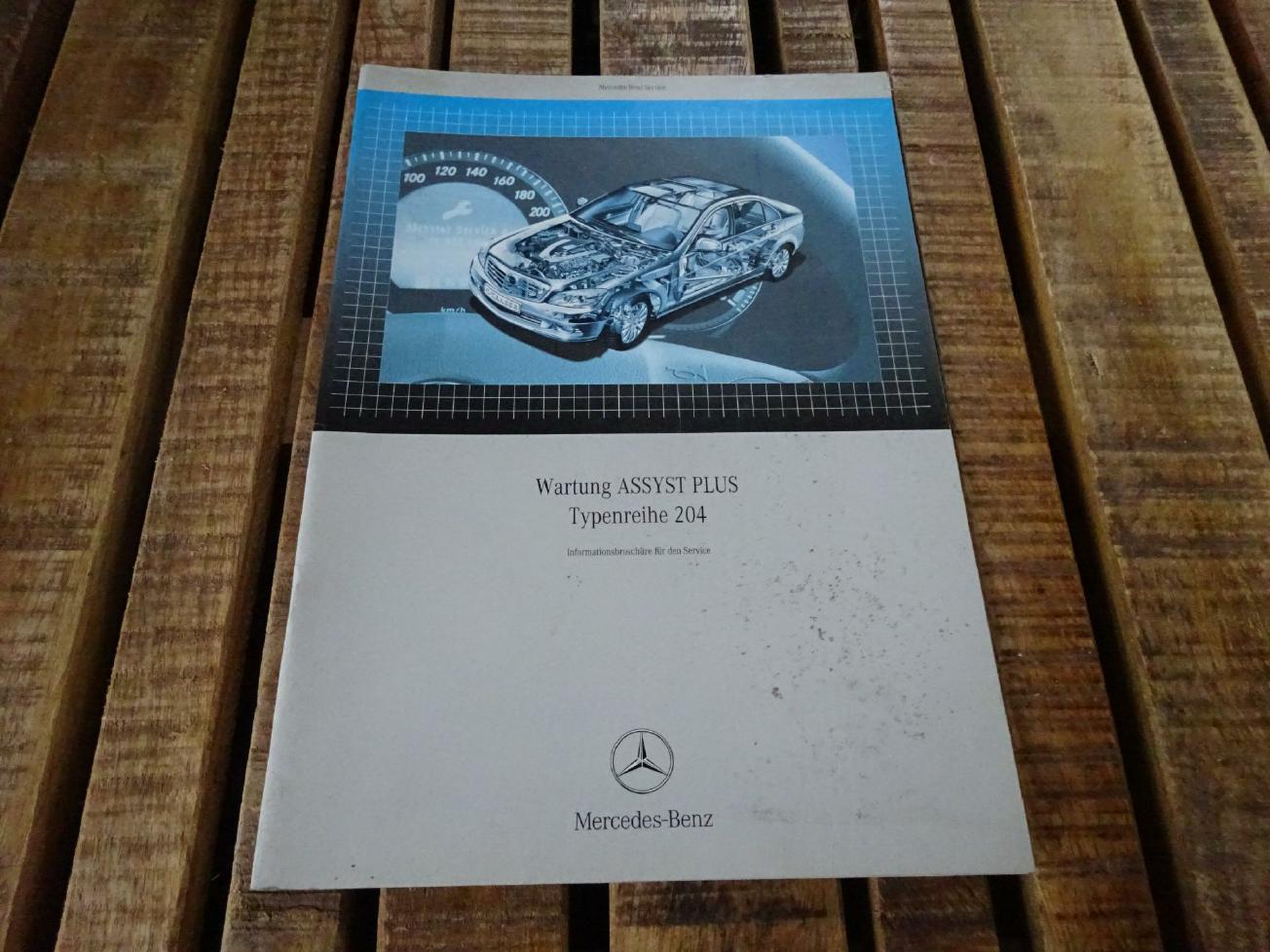 Workshop Literature maintenance system Assyst Plus Mercedes Benz 204 C ...