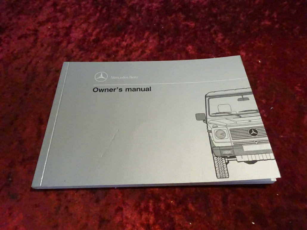 Operating instructions owner´s manual English Mercedes G-Class 463 ...